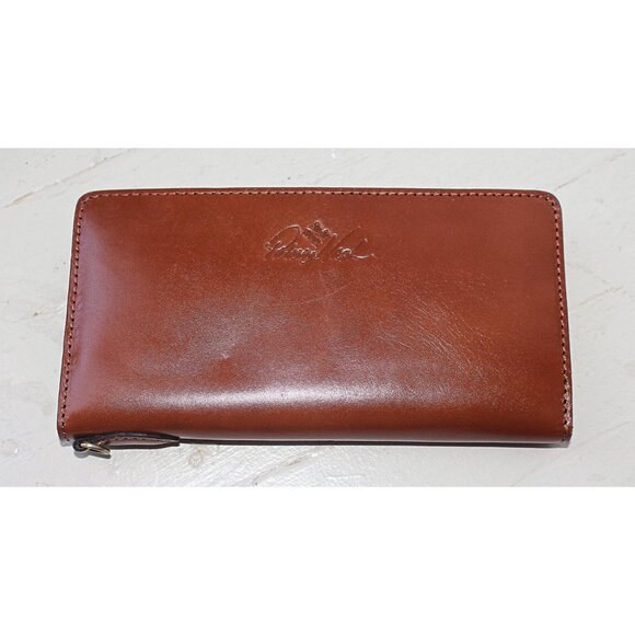 NEW - Patricia Nash Valentia Hand Tooled Leather RFID Clutch Wallet in Tan - Picture 6 of 8